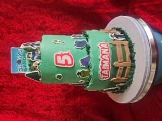 Grow-a-garden cake